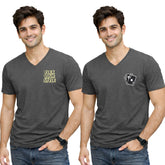 Men’s Plain V-Neck T-Shirt-Customize
