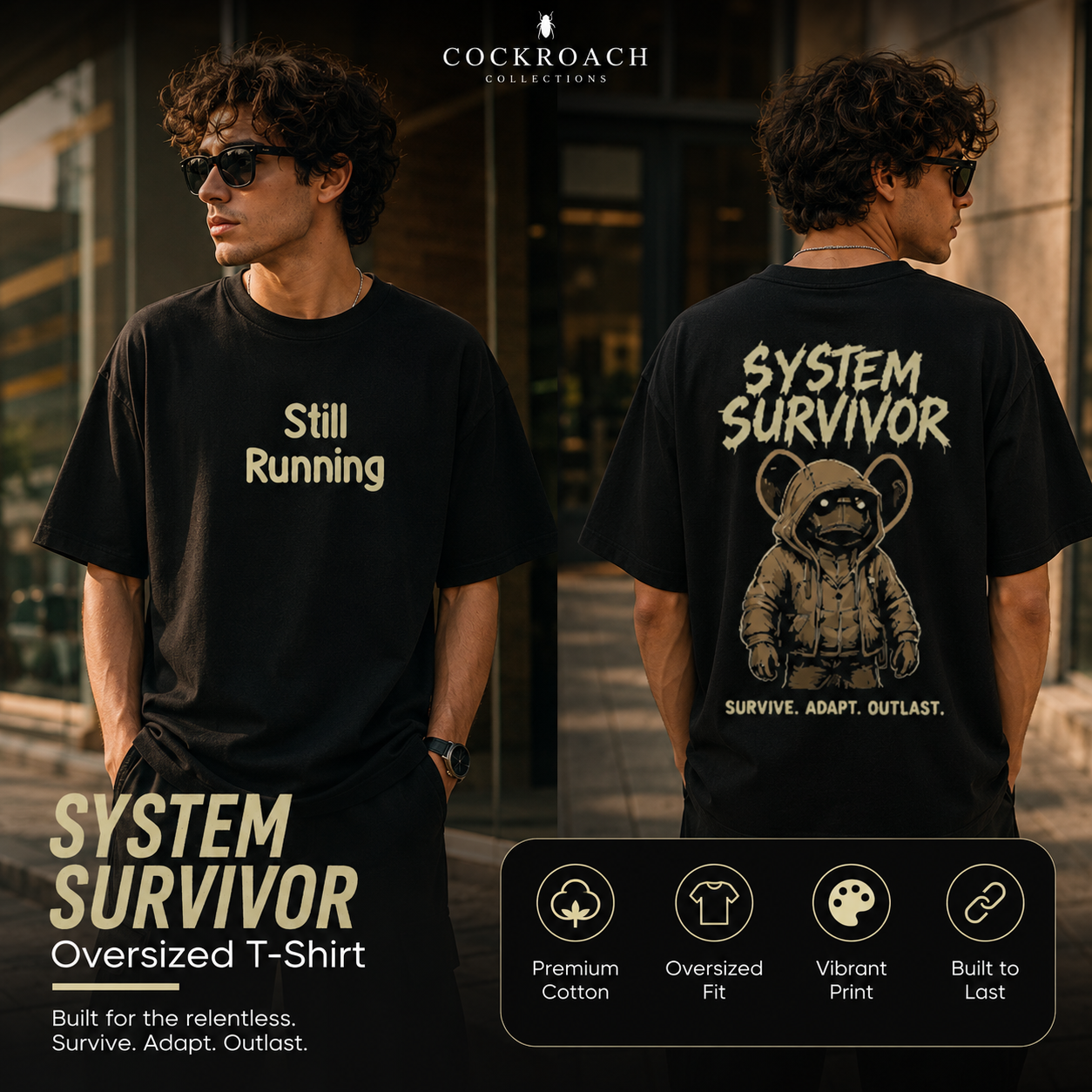 Men’s Oversized T-Shirt - System Survival