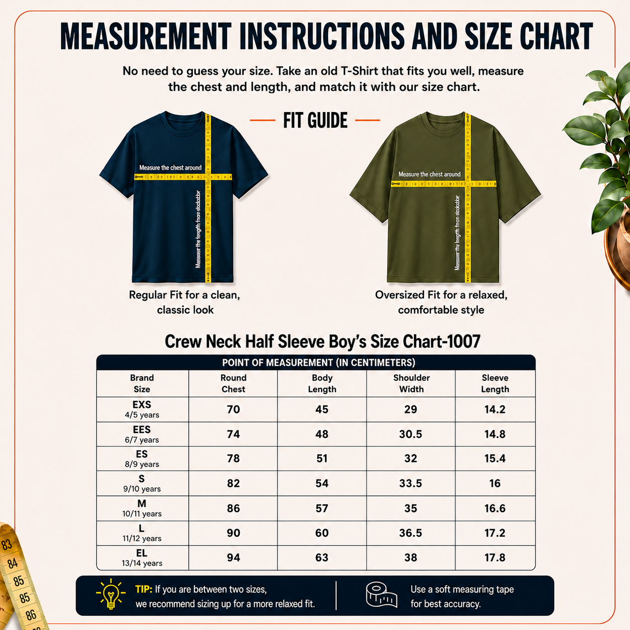Boy’s Plain Round Neck T-Shirt