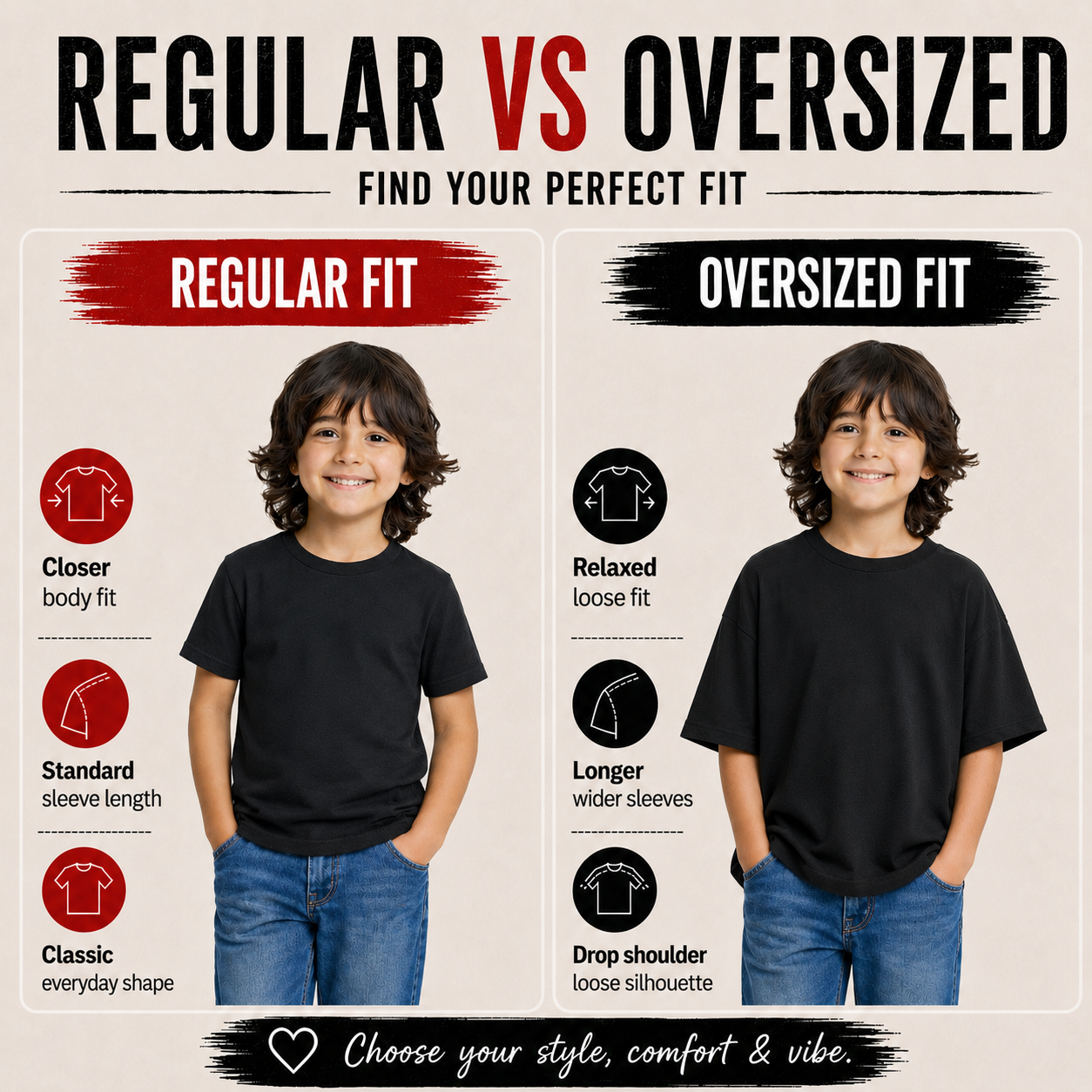 Boy’s Plain Round Neck T-Shirt