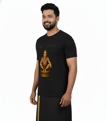 Men’s Graphic Print Round Neck T-Shirt- Ayyappan (170 GSM single jersey)