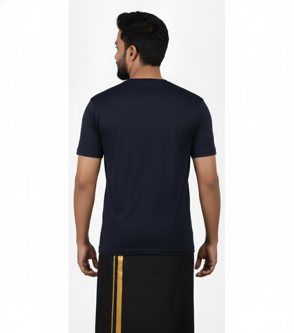 Men’s Graphic Print Round Neck T-Shirt- Ayyappan (170 GSM single jersey)