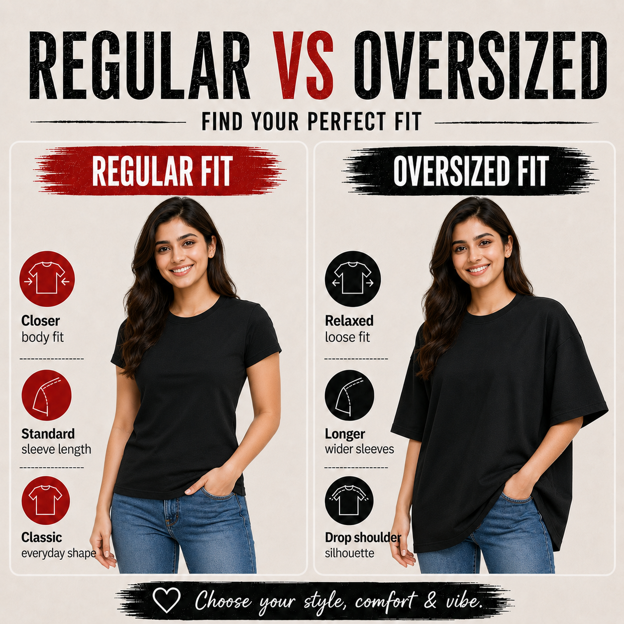 Women's Crew Neck t-shirt - Change is beautiful (170 GSM single jersey)