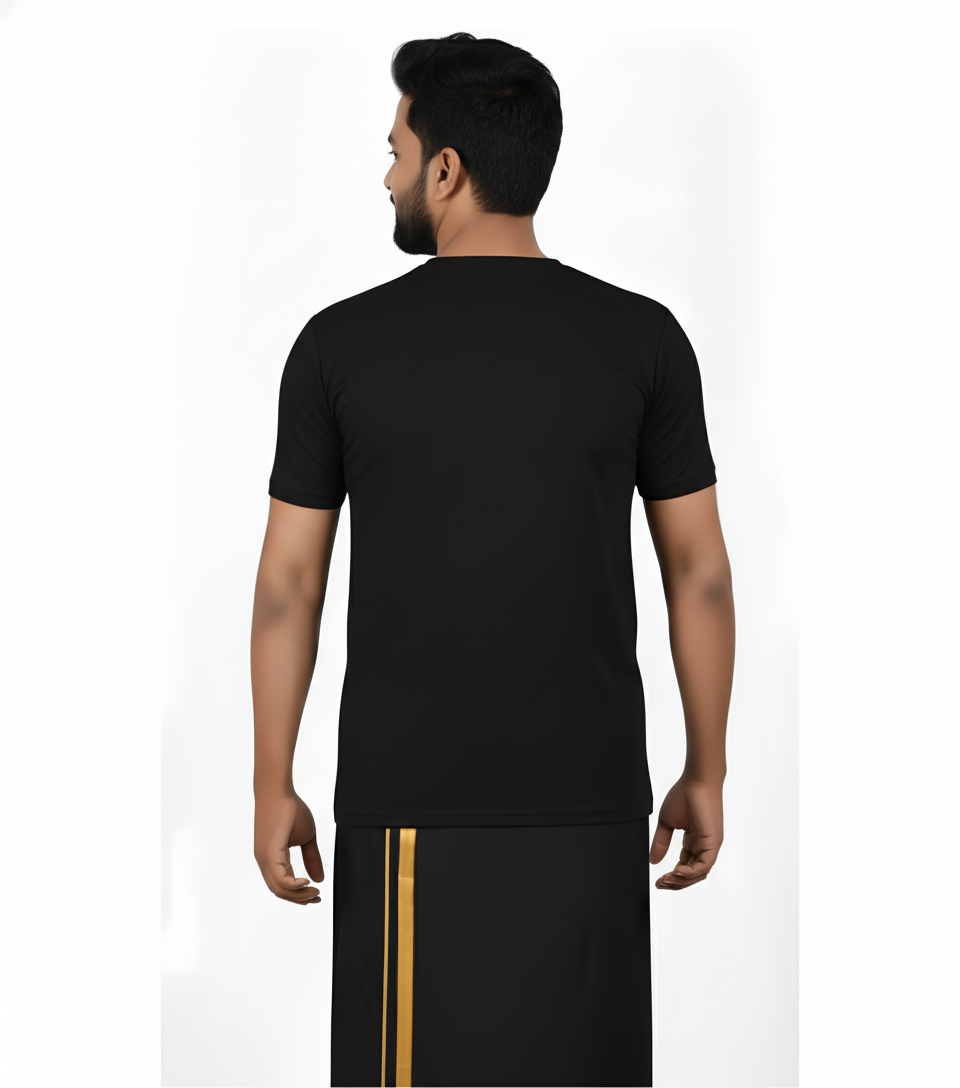 Men’s Graphic Print Round Neck T-Shirt- Ayyappan (170 GSM single jersey)