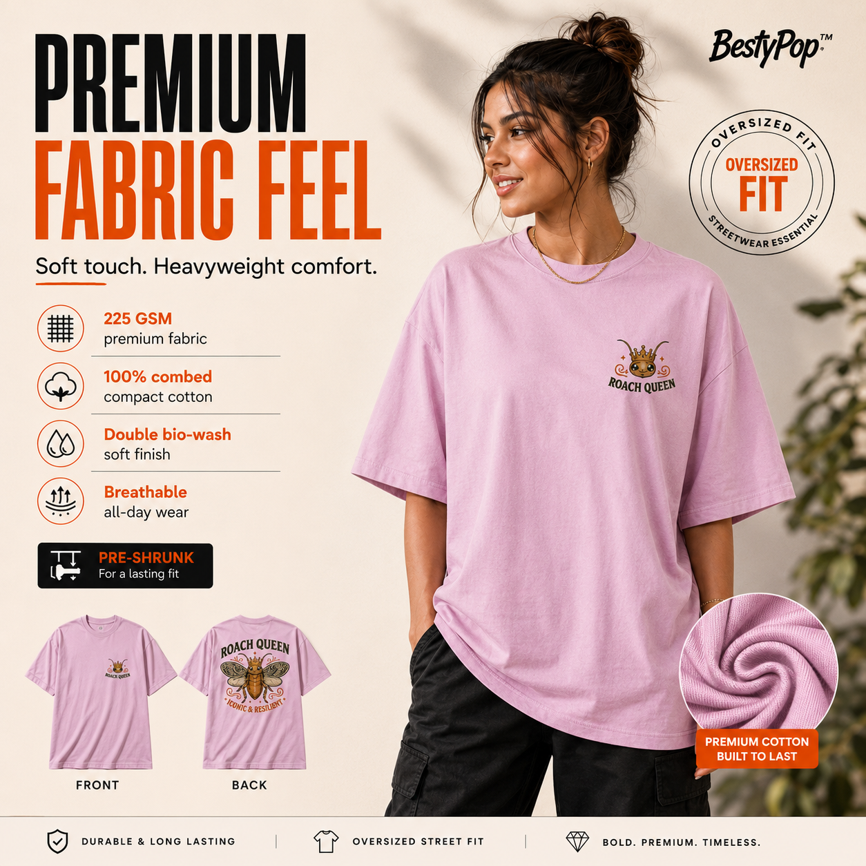 Women’s Oversized T-Shirt - RoachQueen