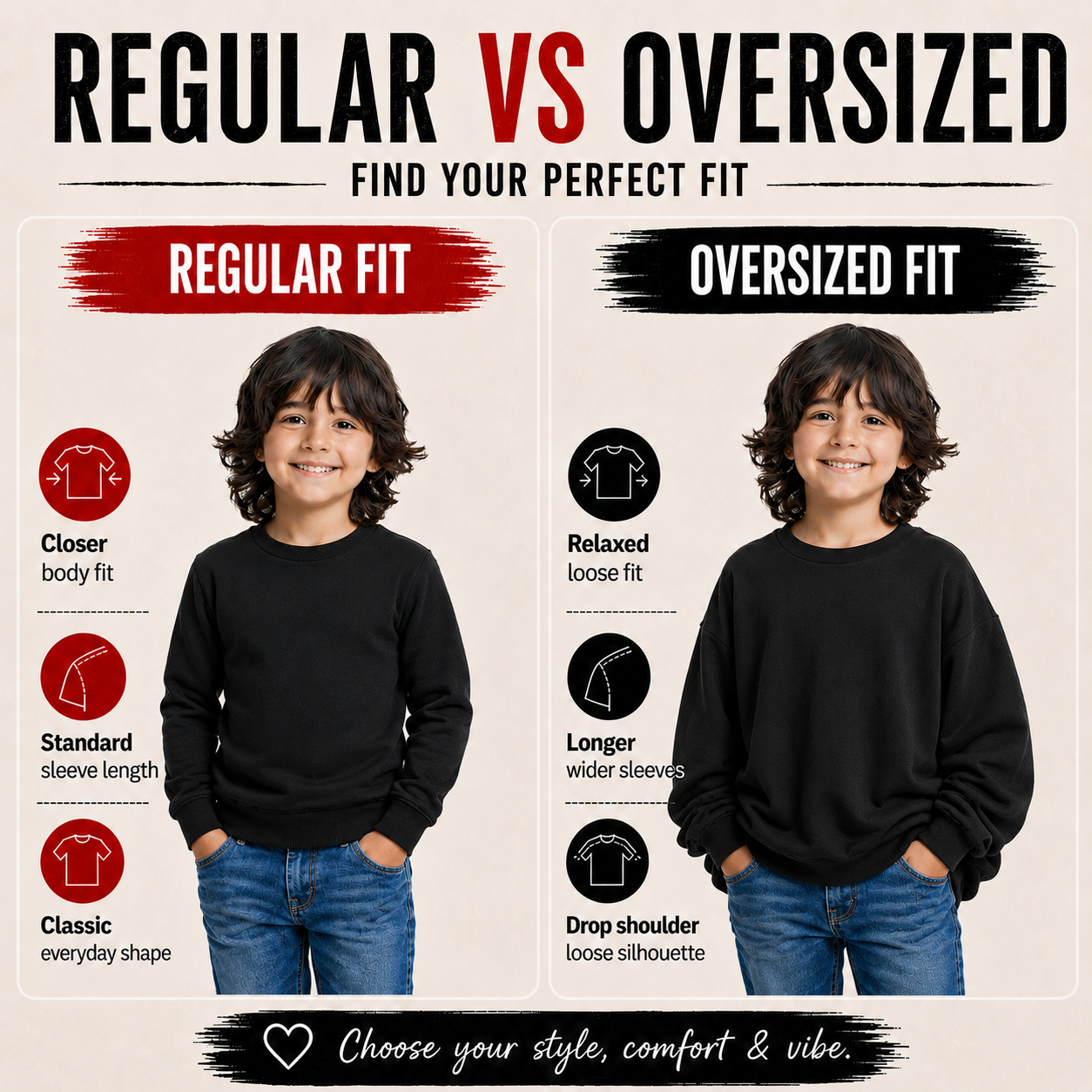 Boy’s Round Neck Sweatshirt