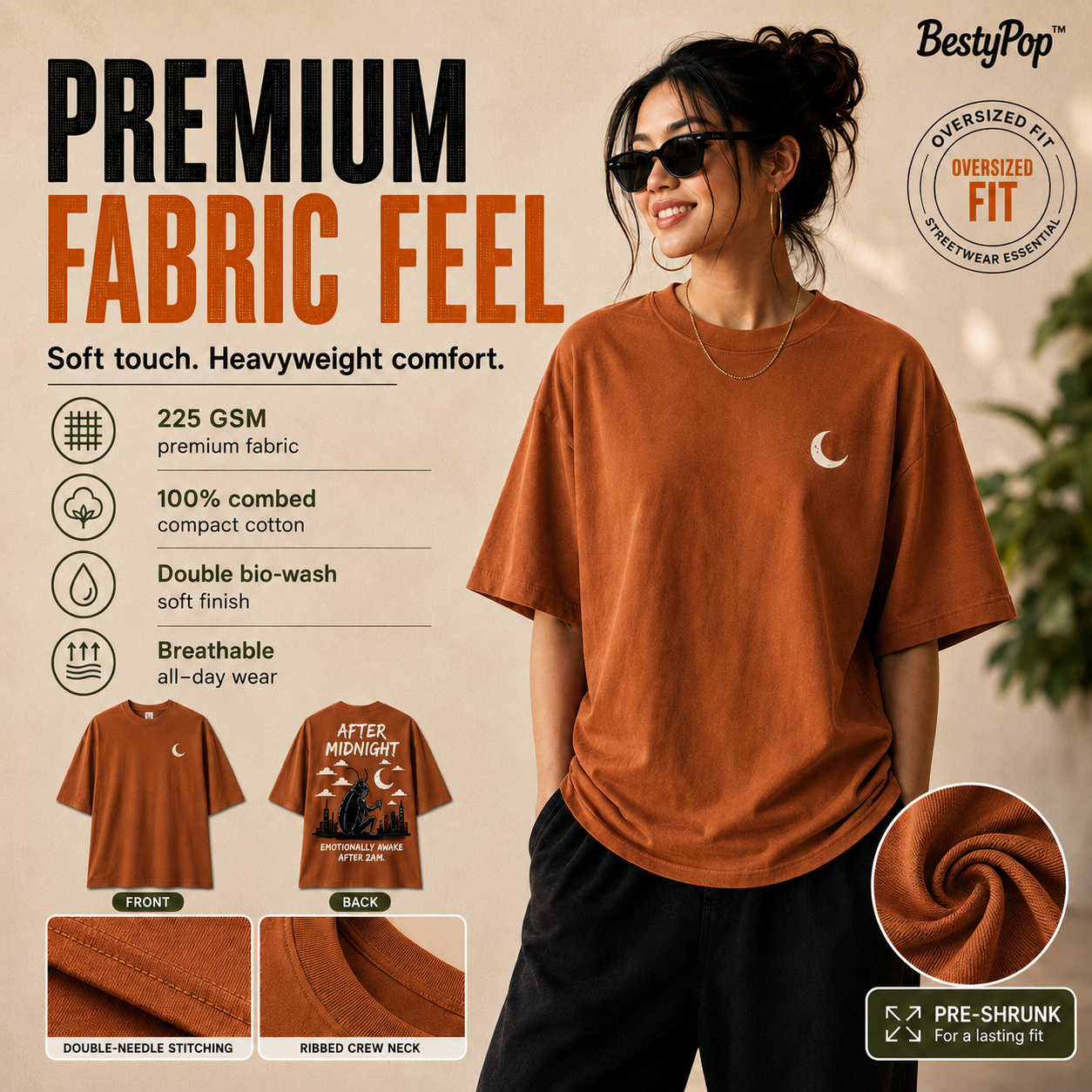 Women’s Oversized T-Shirt - After Midnight