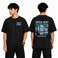 Men’s Oversized T-Shirt - Hopeful Heart (225 GSM heavyweight fabric)