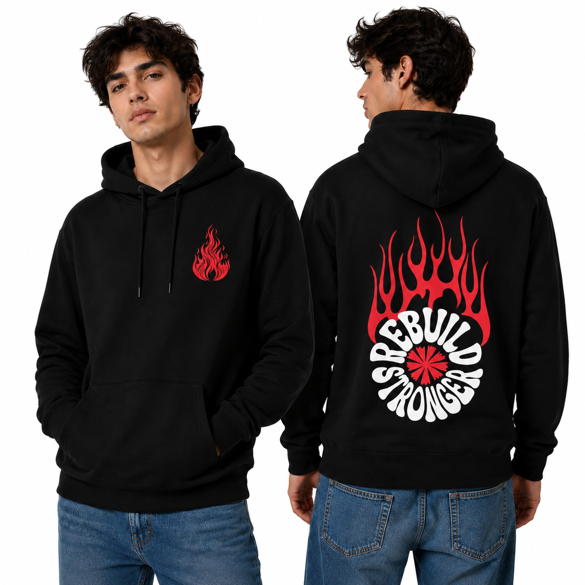 Men’s Hoodie - Rebuild Stronger (320 GSM)