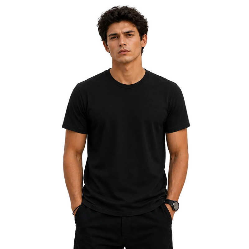 Men’s Plain Round Neck T-Shirt