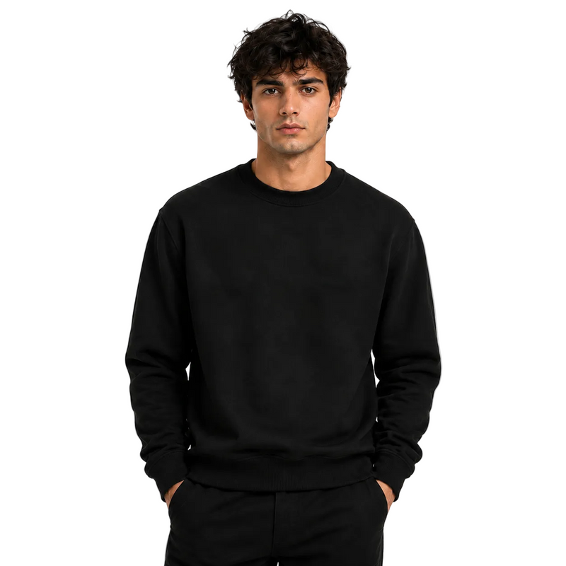 Men’s Plain Round Neck Sweatshirt