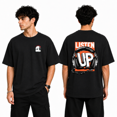 Men’s Oversized T-Shirt - Listen Up (225 GSM heavyweight fabric)