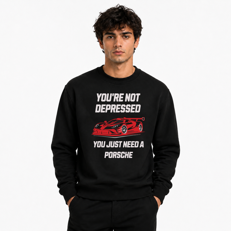 Men’s Graphic Print Round Neck Sweatshirt - 270 GSM