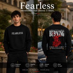 Men’s Graphic Print Round Neck Sweatshirt - 270 GSM