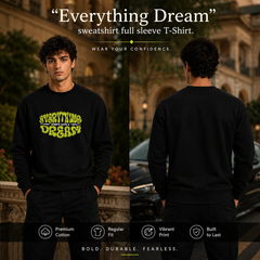 Men’s Graphic Print Round Neck Sweatshirt - 270 GSM