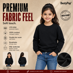 Girl’s Round Neck Sweatshirt