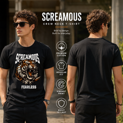 Men's Crew Neck t-shirt - Fearless (170 GSM single jersey)