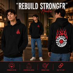 Men’s Hoodie - Rebuild Stronger (320 GSM)