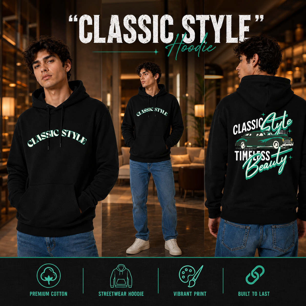 Men’s Hoodie - Classic Style (320GSM)