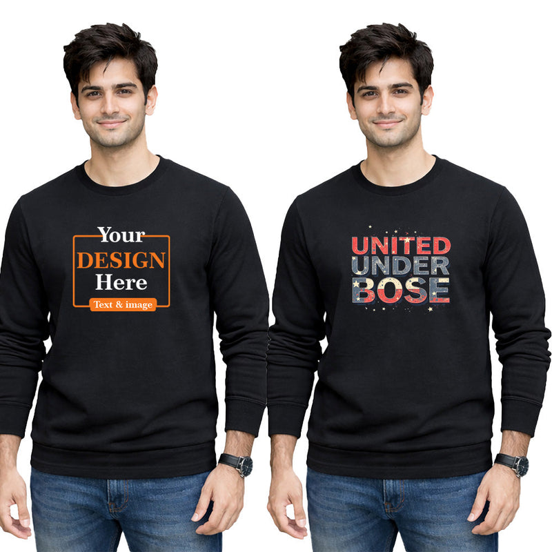 Men Round Neck sweatshirt T-shirt – Customize
