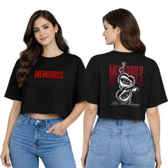 Women’s Oversized Half Sleeve Crop Top - 220 GSM