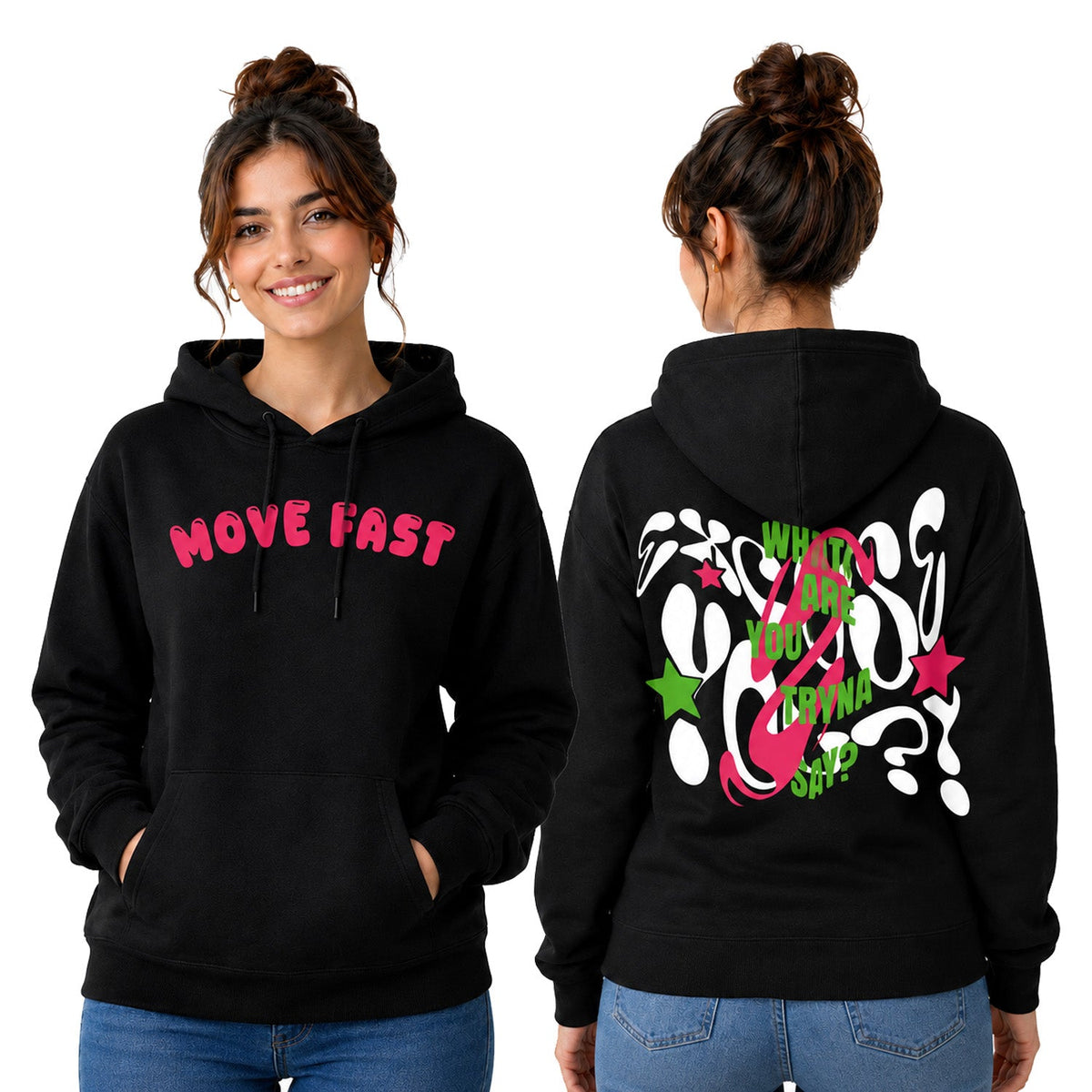 Women’s Hoodie - Move Fast (320 GSM)