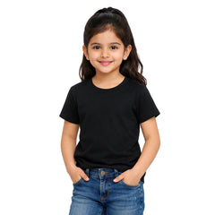 Girl’s Plain Round Neck T-Shirt