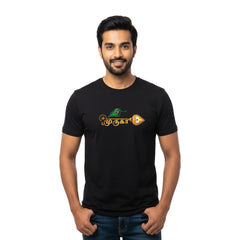 Men’s Graphic Print Round Neck T-Shirt- Murugan (170 GSM single jersey)