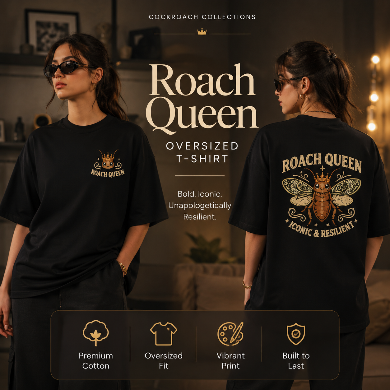 Women’s Oversized T-Shirt - RoachQueen