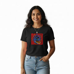 Women’s Graphic Print Round Neck T-Shirt - Shivan (170 GSM single jersey)