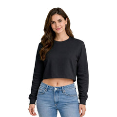 Women’s Plain Oversized Full Sleeve Crop Top