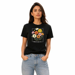 Women's Crew Neck t-shirt - Bloom as you are (170 GSM single jersey)