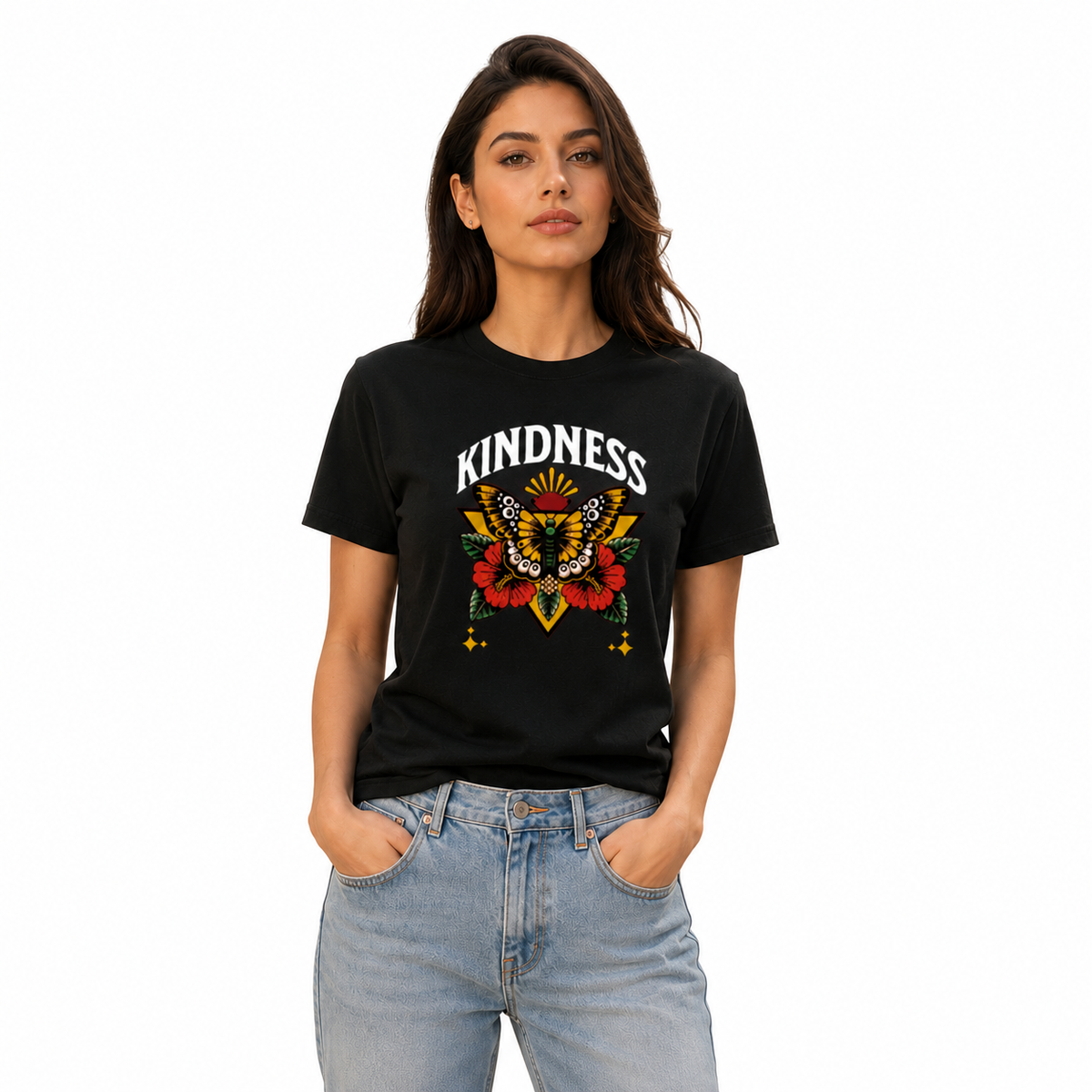 Women's Crew Neck t-shirt - Kindness (170 GSM single jersey)