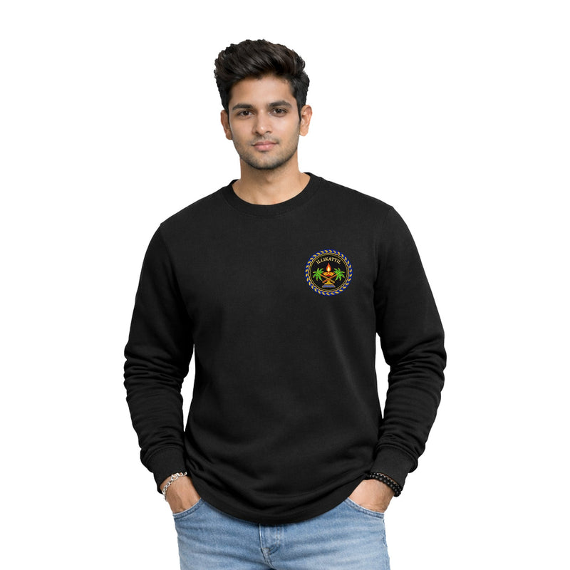 Men’s Graphic Print Round Neck Sweatshirt - 270 GSM
