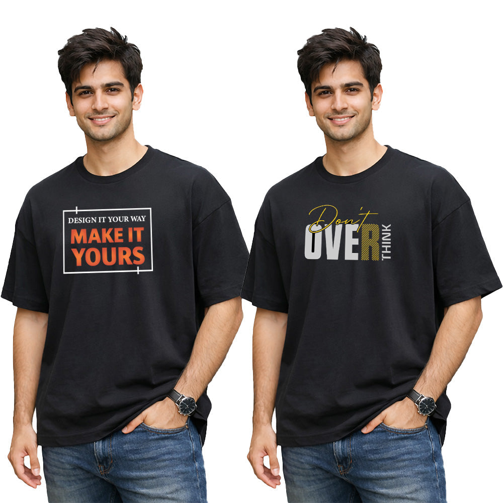 Men Crew Neck Oversized – Customize