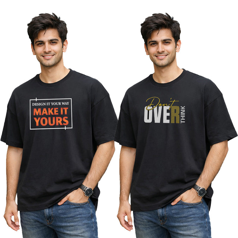 Men Crew Neck Oversized – Customize