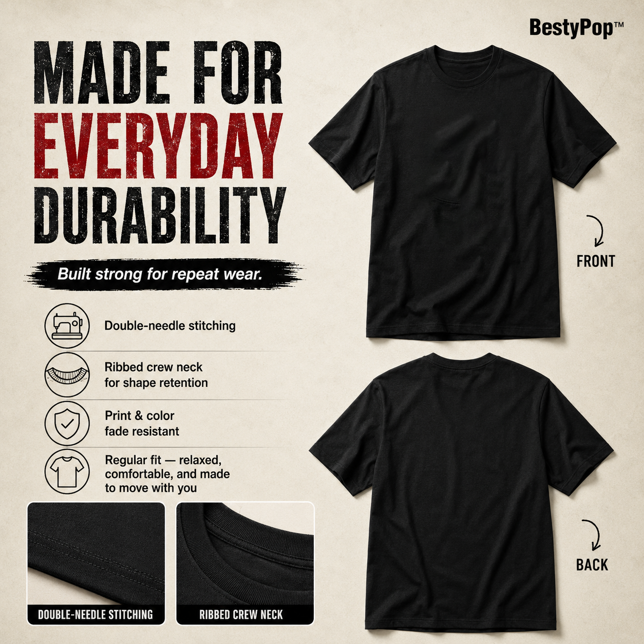 Boy’s Plain Round Neck T-Shirt