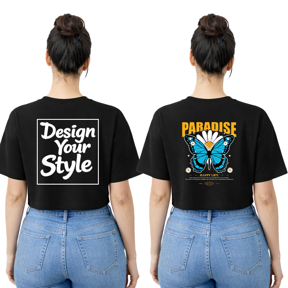 Women’s Oversized Crop Top-Customize