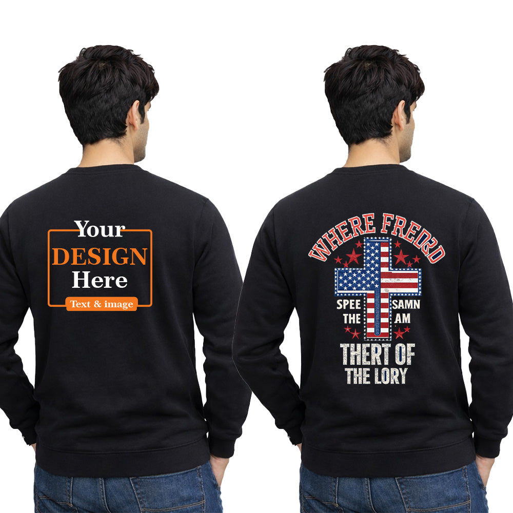 Men Round Neck sweatshirt T-shirt – Customize