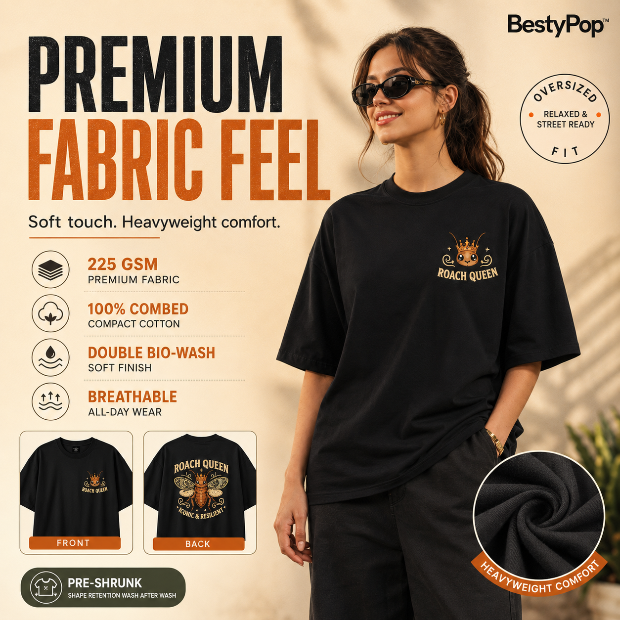 Women’s Oversized T-Shirt - RoachQueen