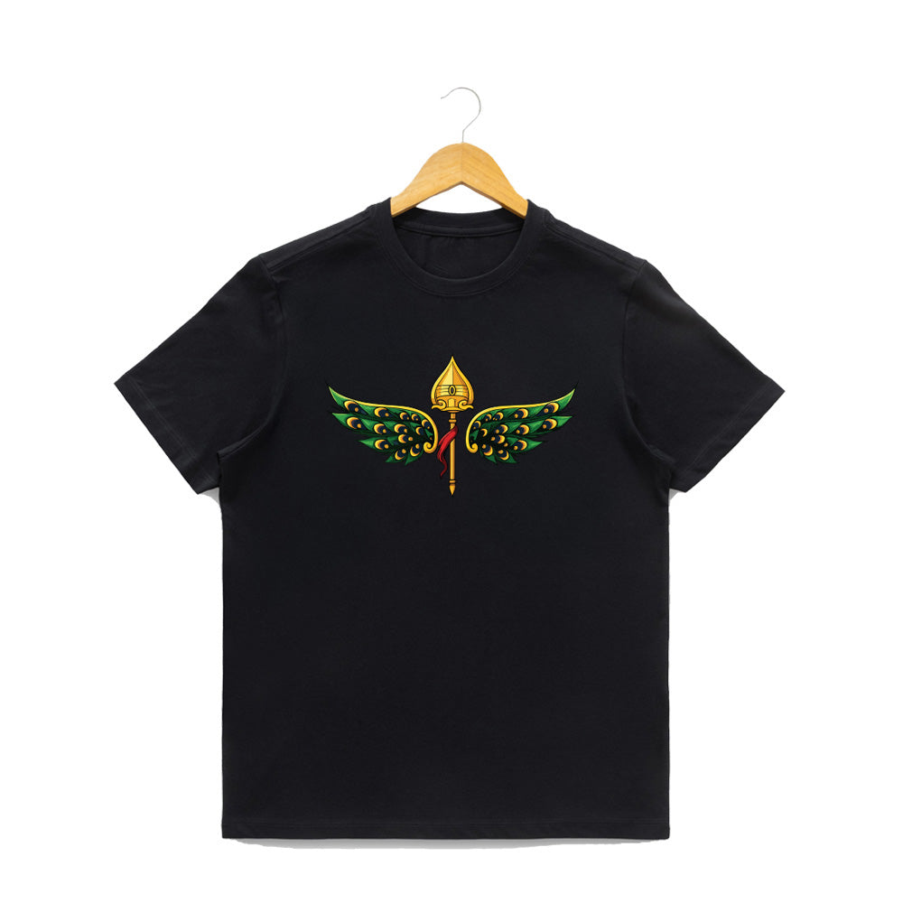 Men’s Graphic Print Round Neck T-Shirt- Murugan (170 GSM single jersey)