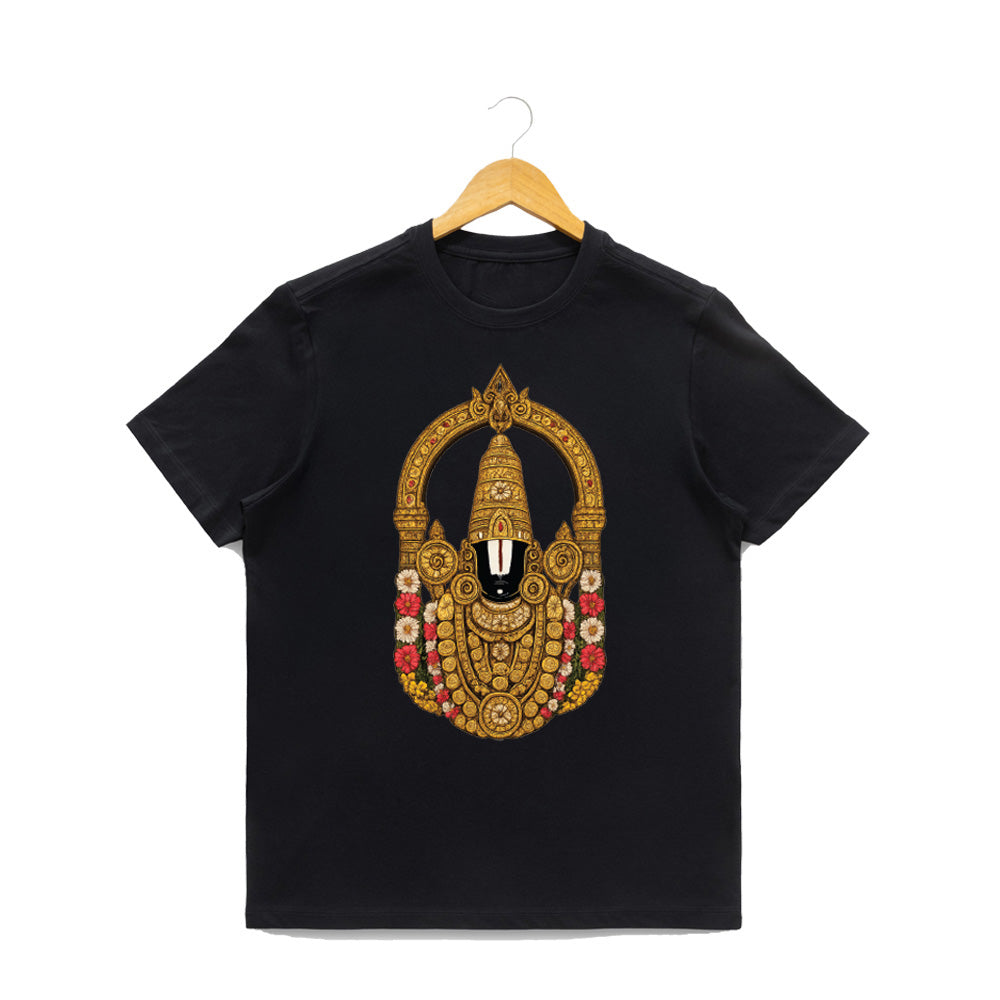 Women’s Graphic Print Round Neck T-Shirt-Thirupathi Balaji (170 GSM single jersey)