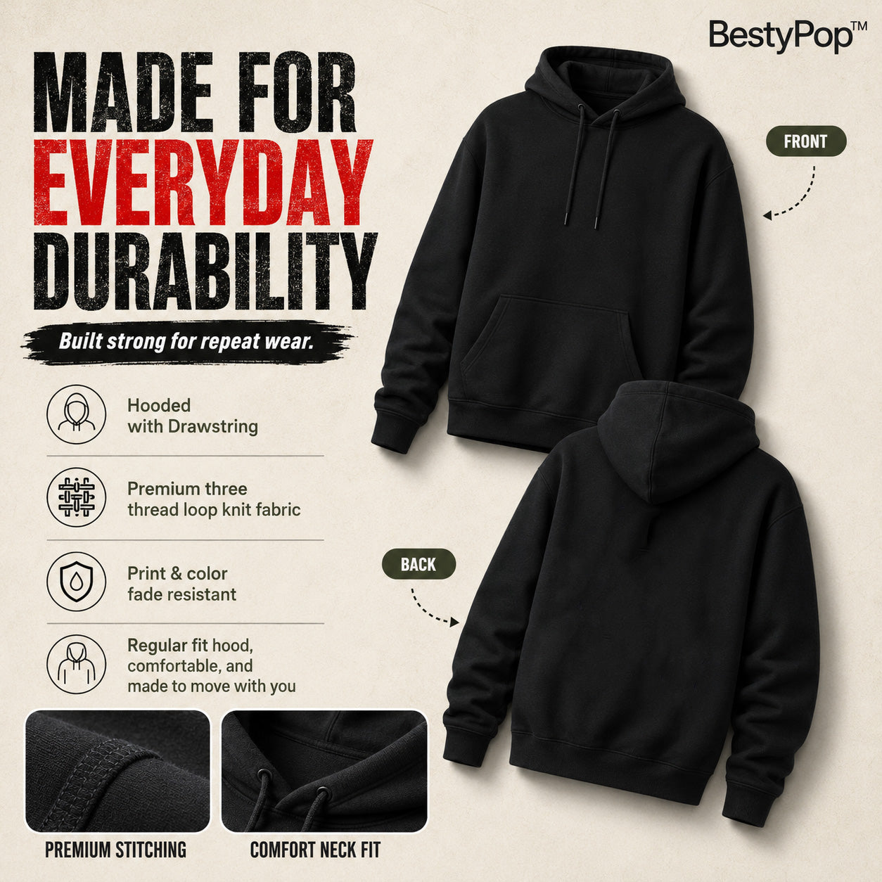 Women’s Plain Hoodie