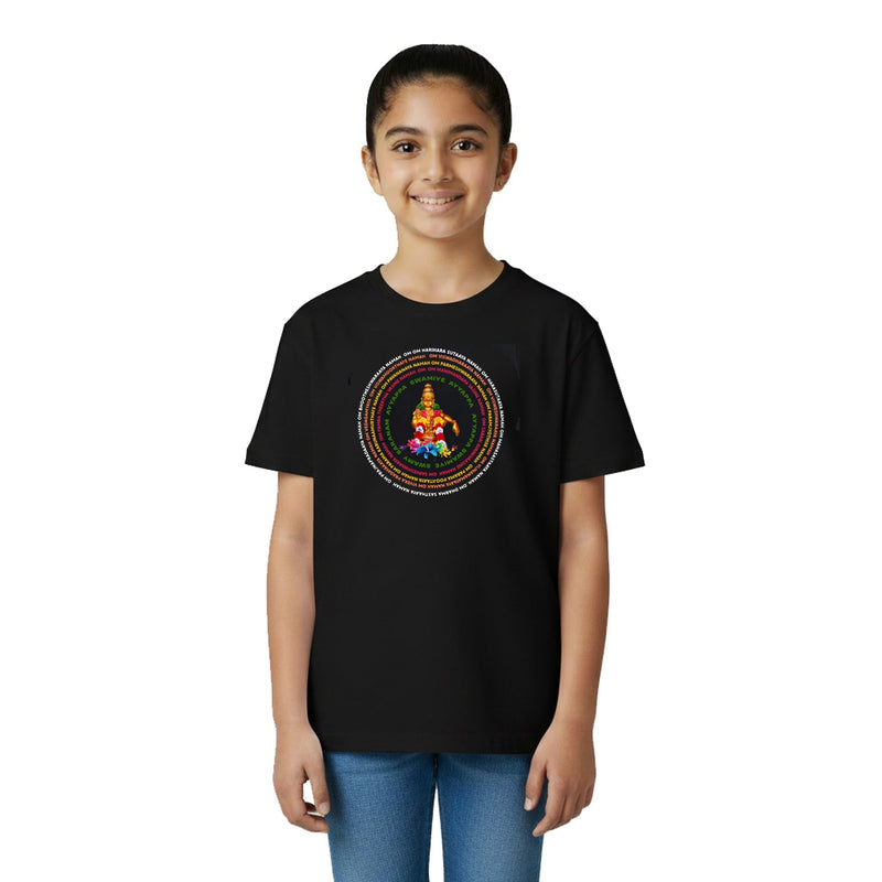 Girl’s Graphic Print Round Neck T-Shirt- Ayyappan