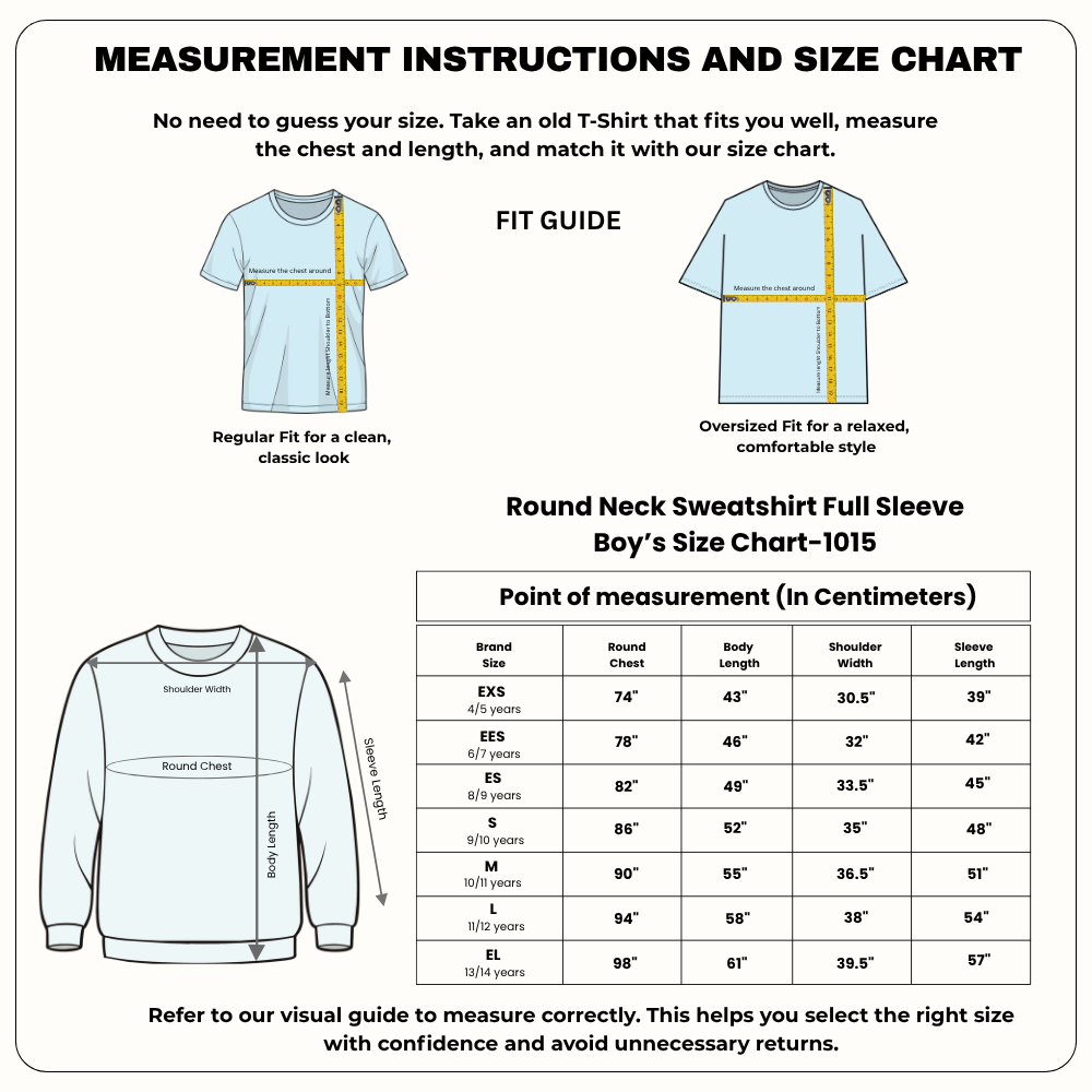 Boy Round Neck sweatshirt T-shirt – Customize