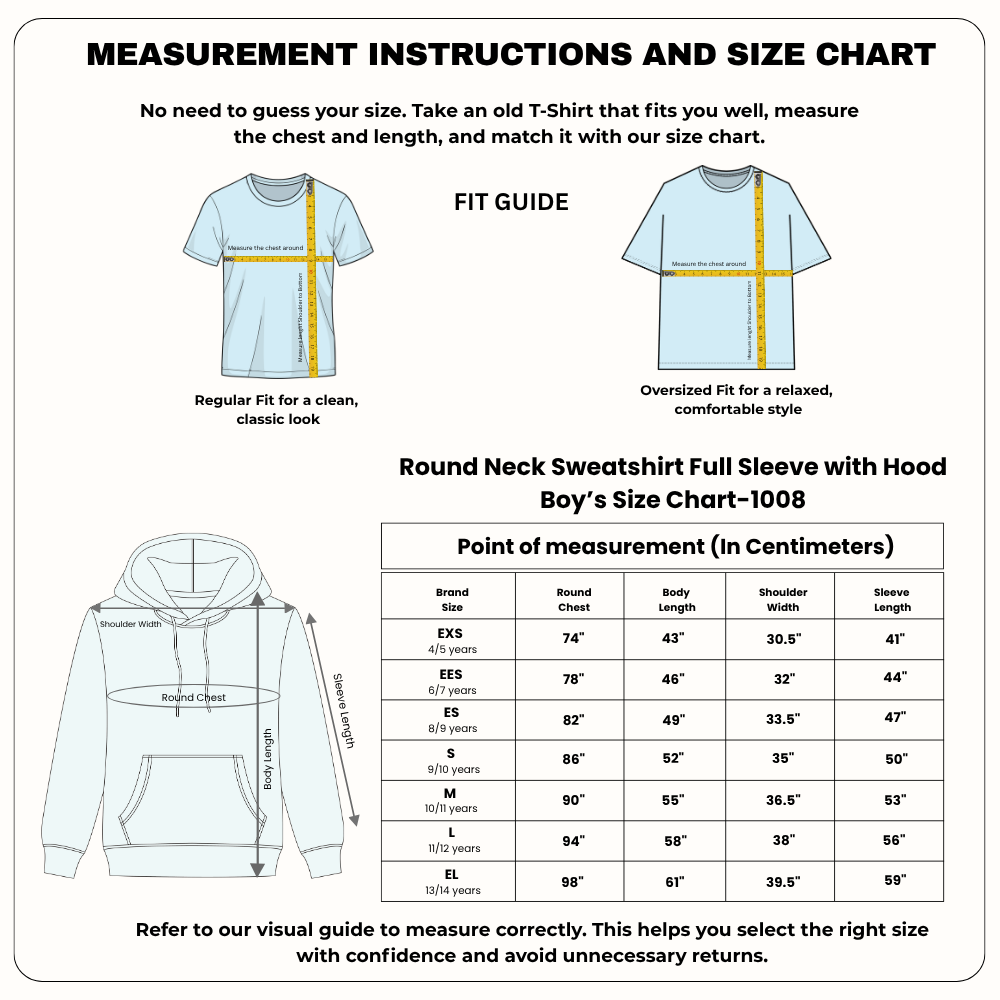 Boy Hoodie Sweatshirt full sleeve – Customize