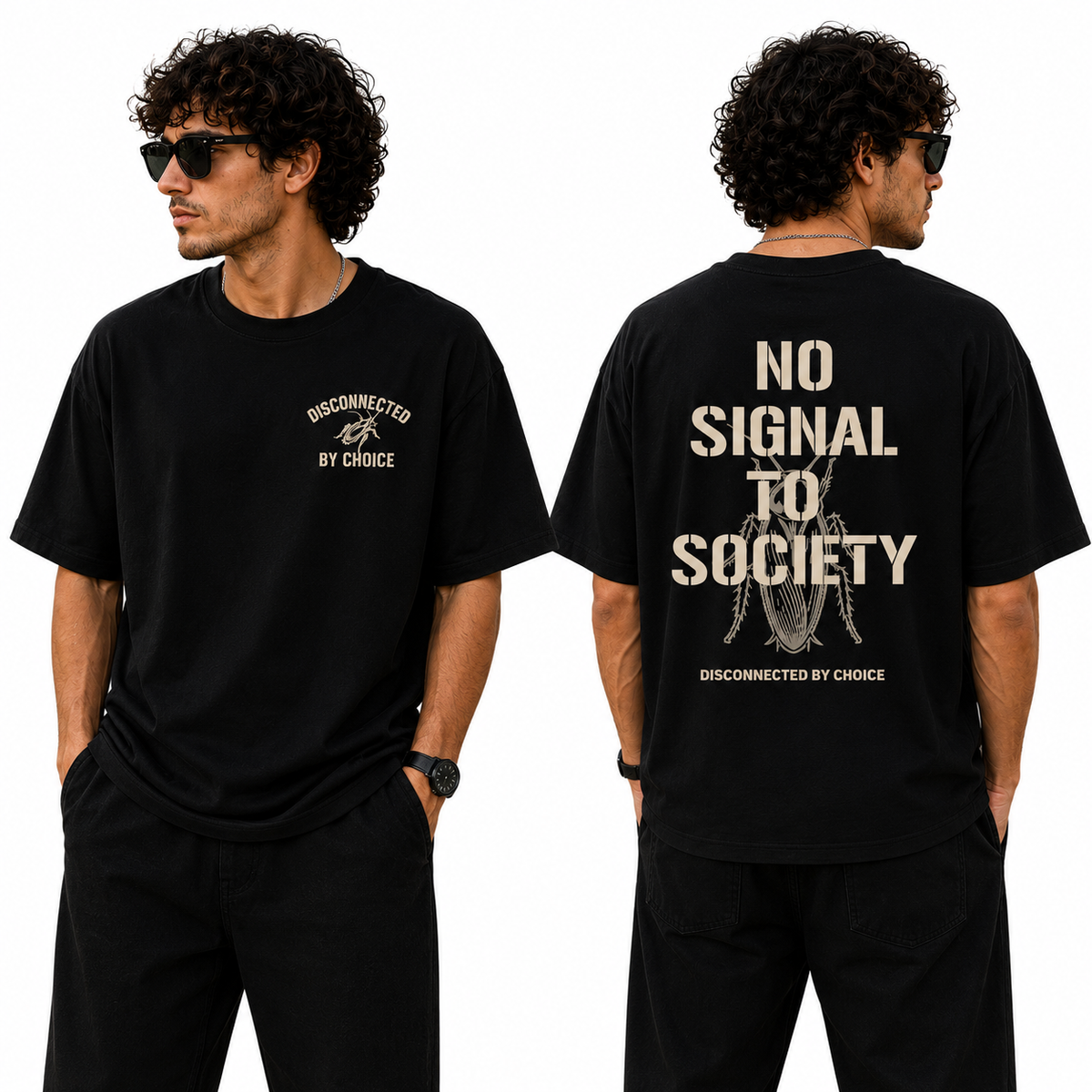 Men’s Oversized T-Shirt - Disconnected By Choice