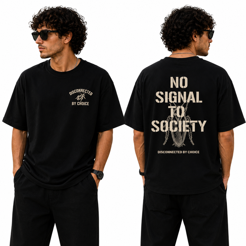 Men’s Oversized T-Shirt - Disconnected By Choice