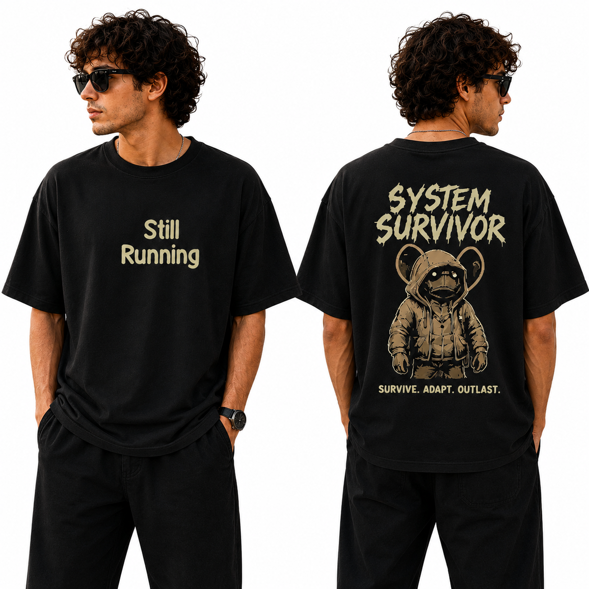 Men’s Oversized T-Shirt - System Survival