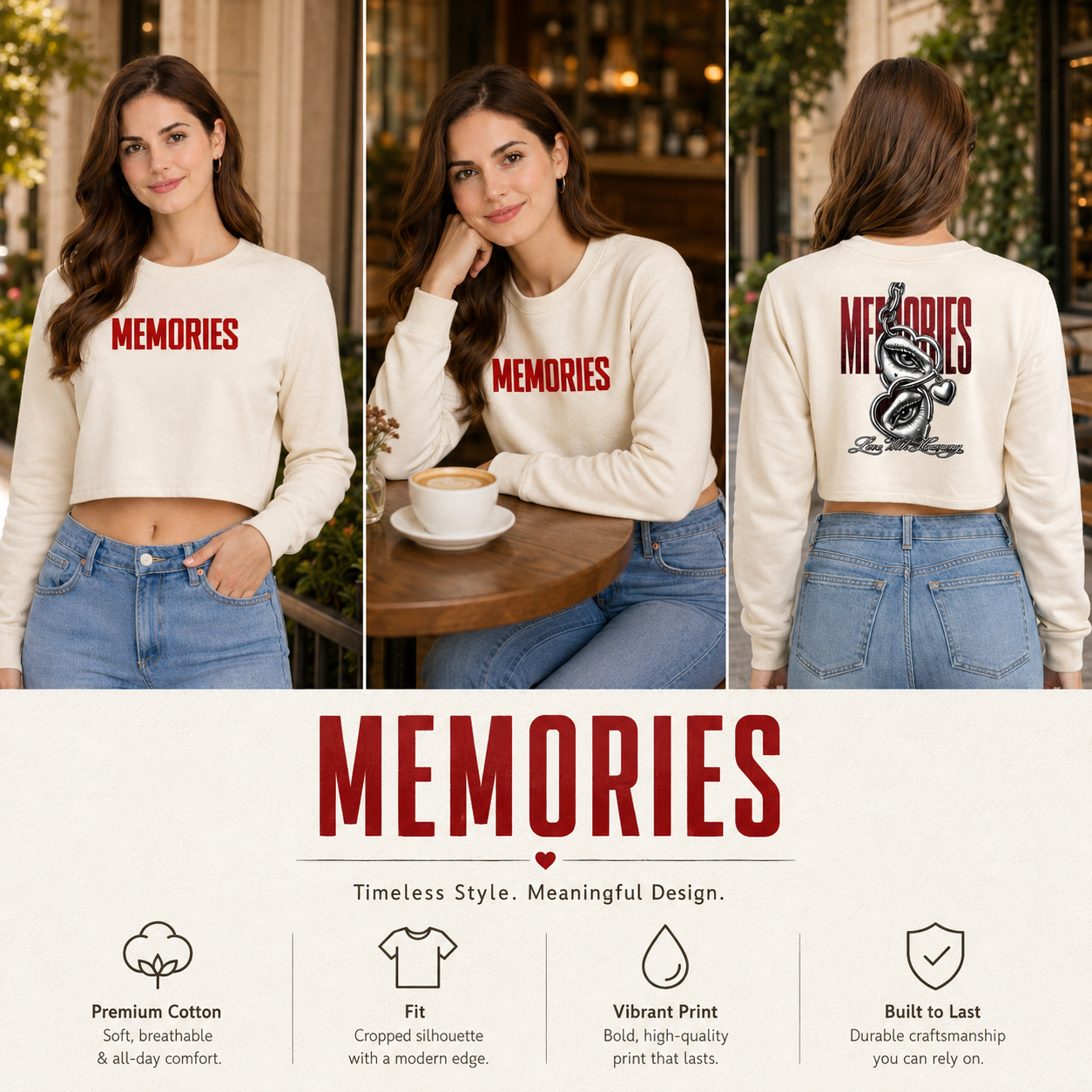 Women’s Crop top full Sleeve - 270 GSM